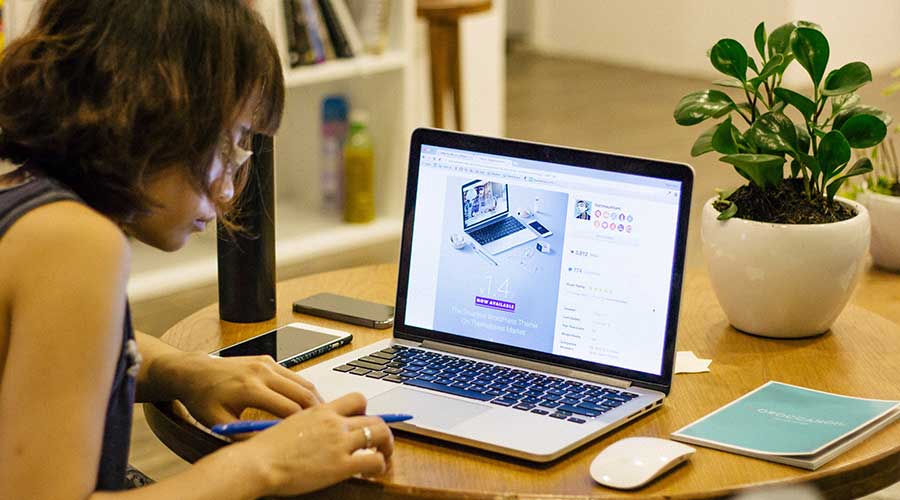 Continuous Professional Development on laptop with an iTOL approved course